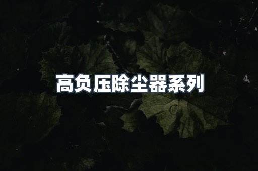 高负压除尘器