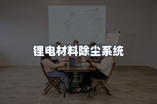 锂电材料除尘系统